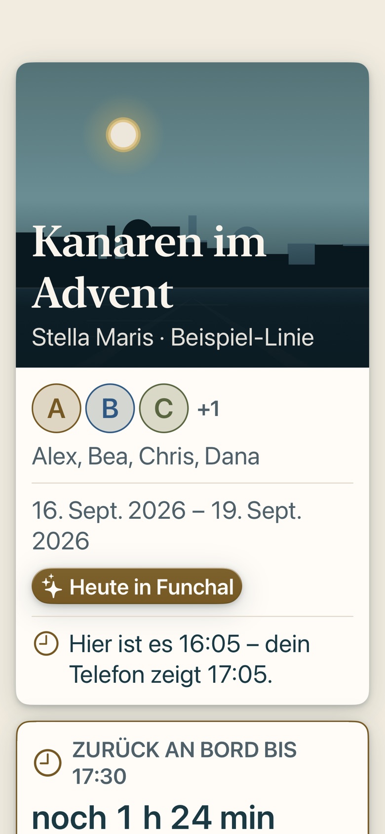 Bildschirm von Cruvela. Kapitel 02 · Die ersten zehn Minuten – der Bildschirm Start.