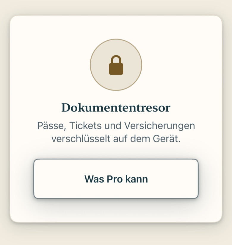 Bildschirm von Cruvela. Er verlängert sich automatisch um ein weiteres Jahr, bis du kündigst. Das geht jederzeit in den Einstellungen deines App-Store-Kontos, nicht in Cruvela – kündigen kann nur der Store, der abbucht.