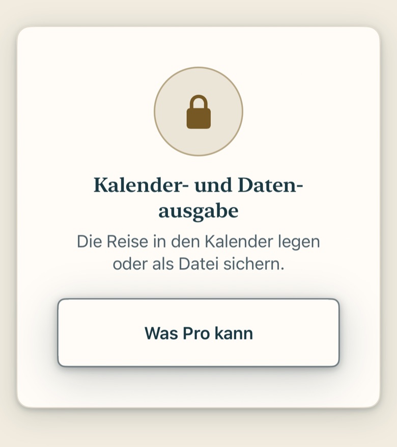 Bildschirm von Cruvela. Cruvela sperrt keinen Knopf ohne Begründung. Es gibt genau drei Gründe: